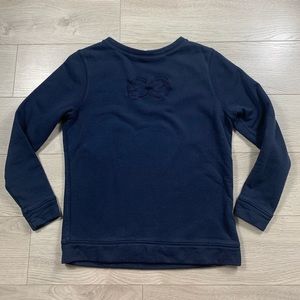 Escada Sport Logo Navy Crewneck 100% Cotton Sweater Top